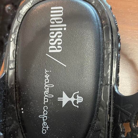 Melissa Panc x Isabela Capeto Black Vegan Rubber Sandals – Women’s Size 8 - Picture 7 of 7